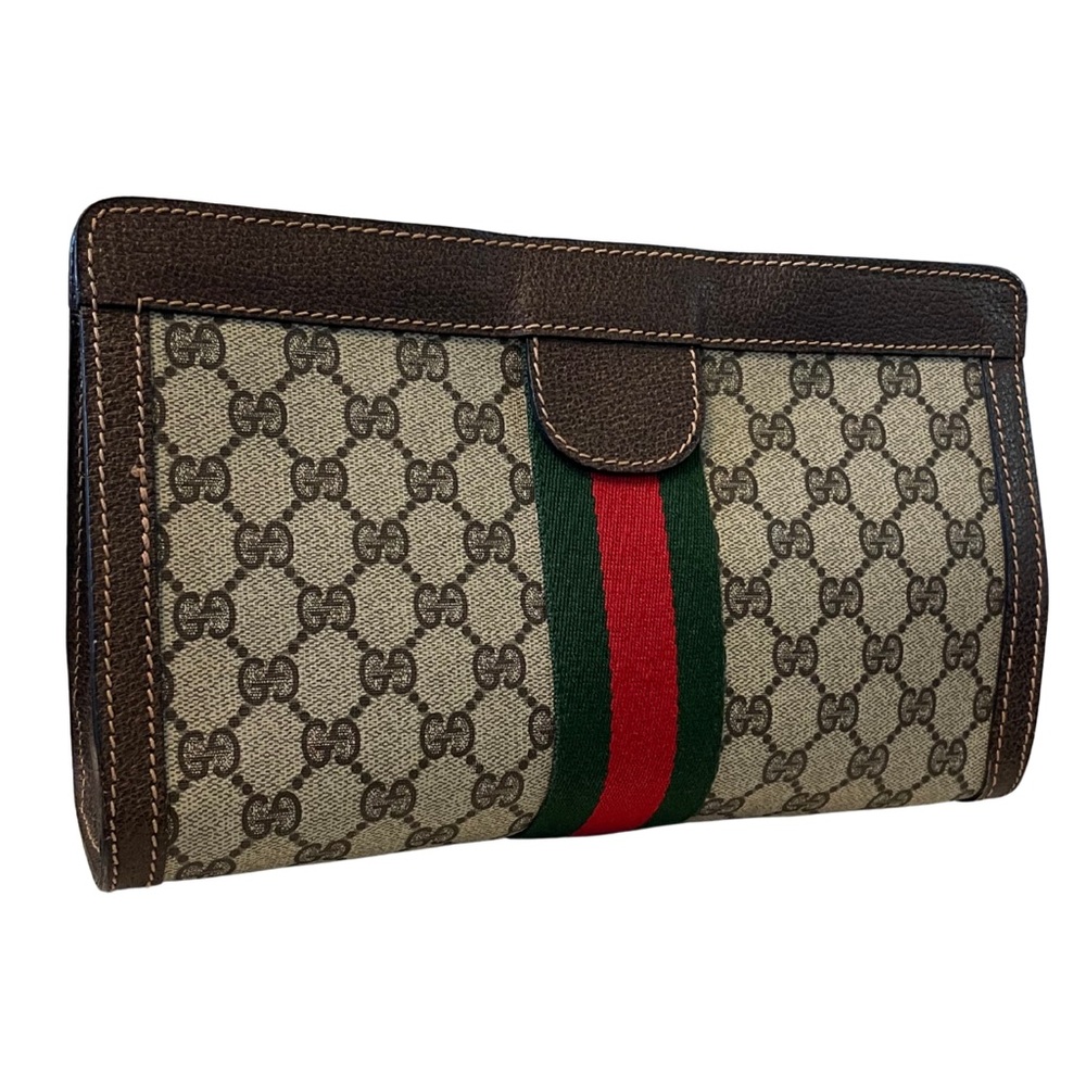 Authentic Vintage Gucci Sherry Line Clutch Handbag